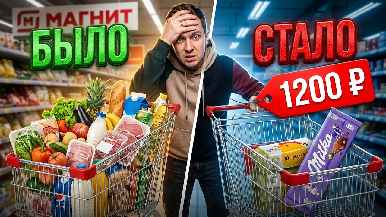 Показываю цены в магазине МАГНИТ я в ШОКЕ Как дорожают продукты в России