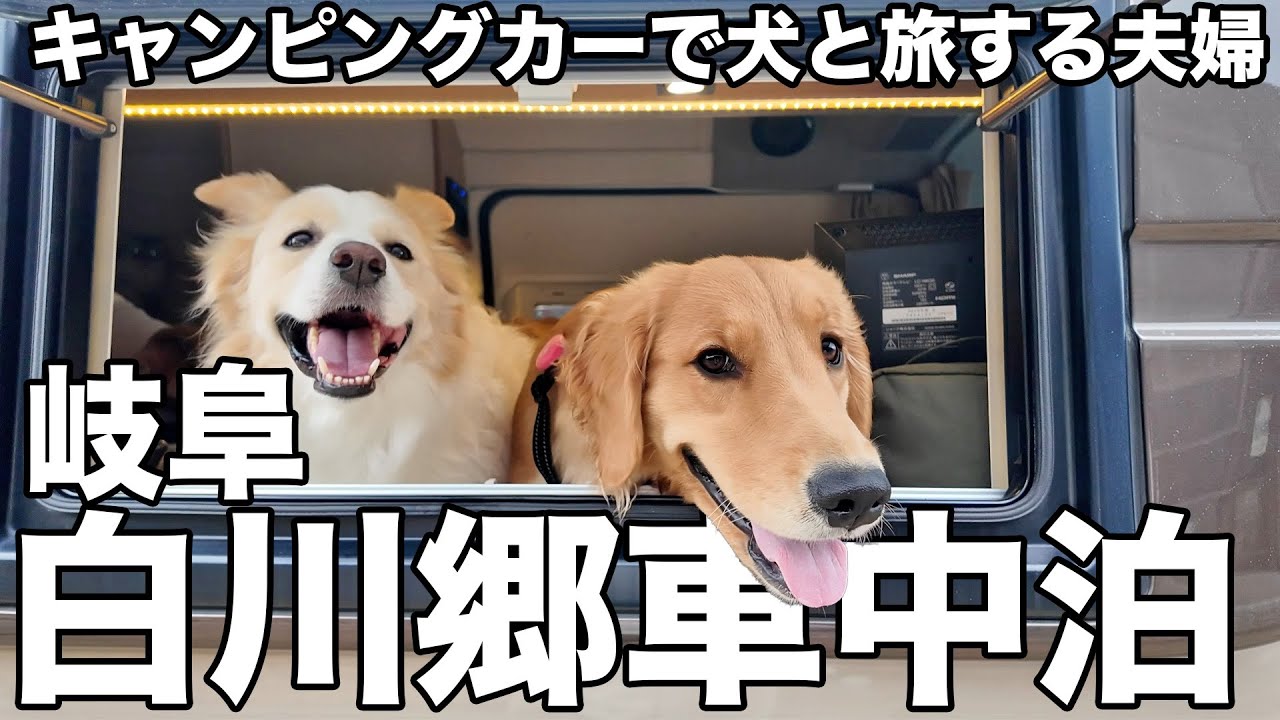 【岐阜1泊2日】豪雪地帯白川郷のキャンプ場で貸切車中泊【HOVERAir X1 Smart】
