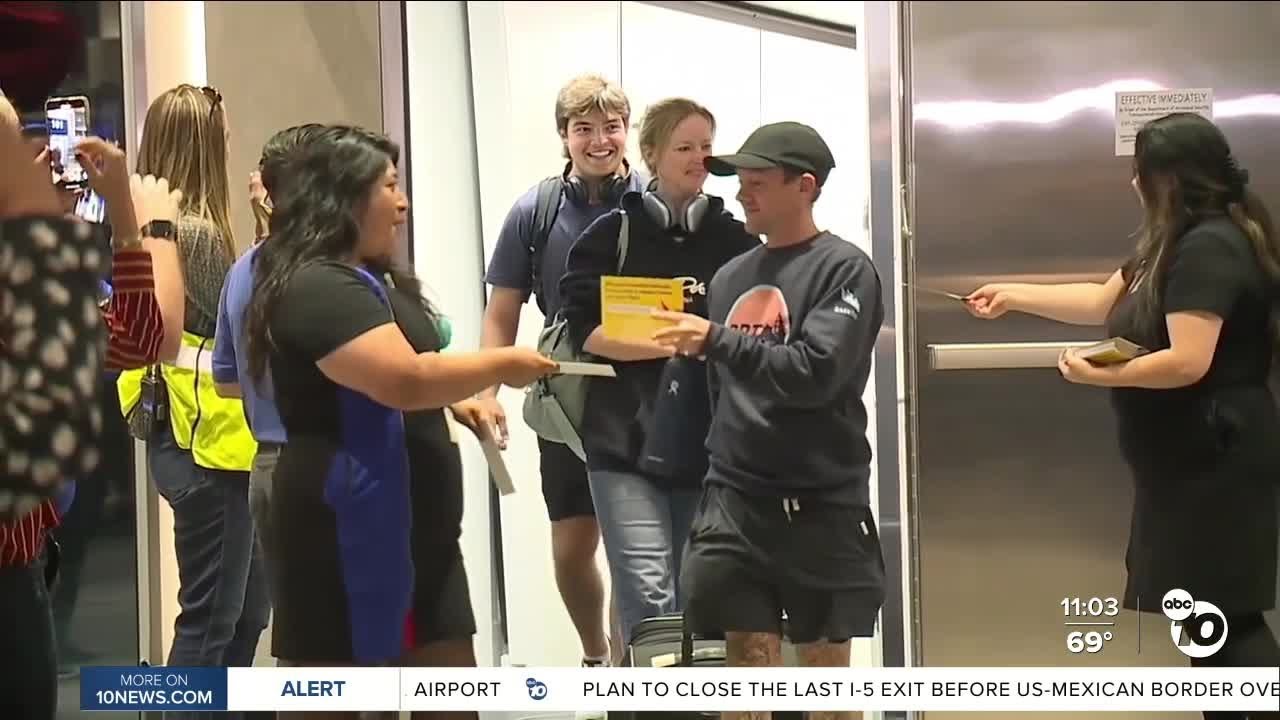 First passengers land at new Terminal 1 at San Diego International