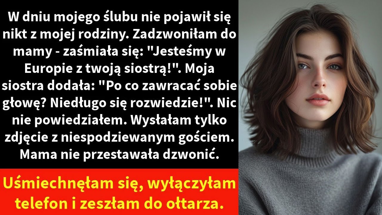 W dniu mojego ślubu nie pojawił się nikt z mojej rodziny. Zadzwoniłam do mamy - zaśmiała się: