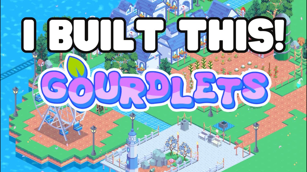 I got sucked into the Gourdlets sandbox! | speed build | First Look at Gourdlets on Steam