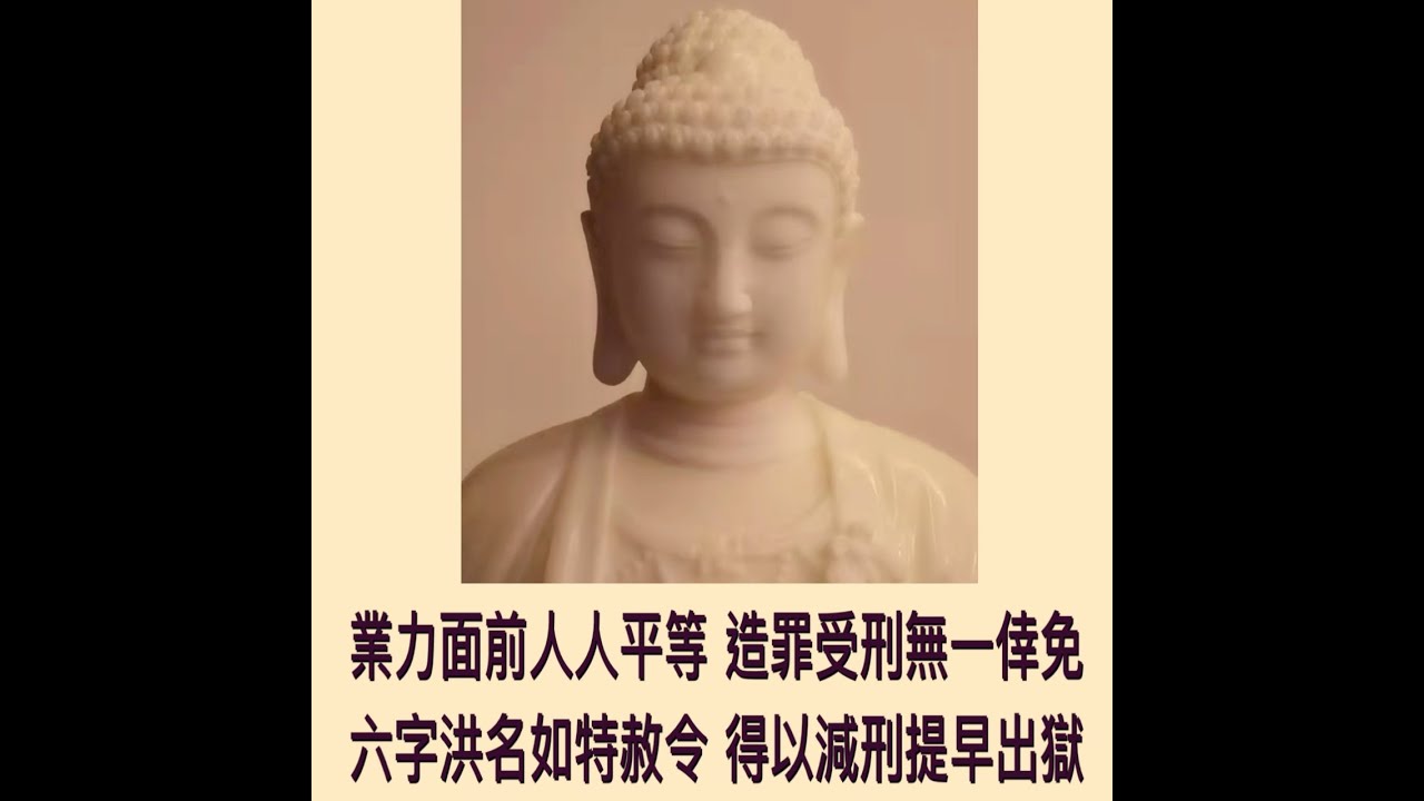 【業力面前人人平等 造罪受刑無一倖免 六字洪名如特赦令 得以減刑提早出獄】道晟法師  開示