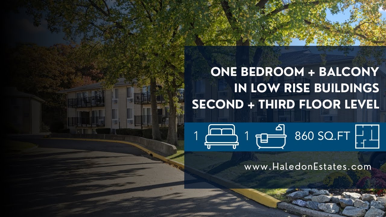 One Bedroom with Balcony (LR) at Haledon Estates | Haledon, NJ