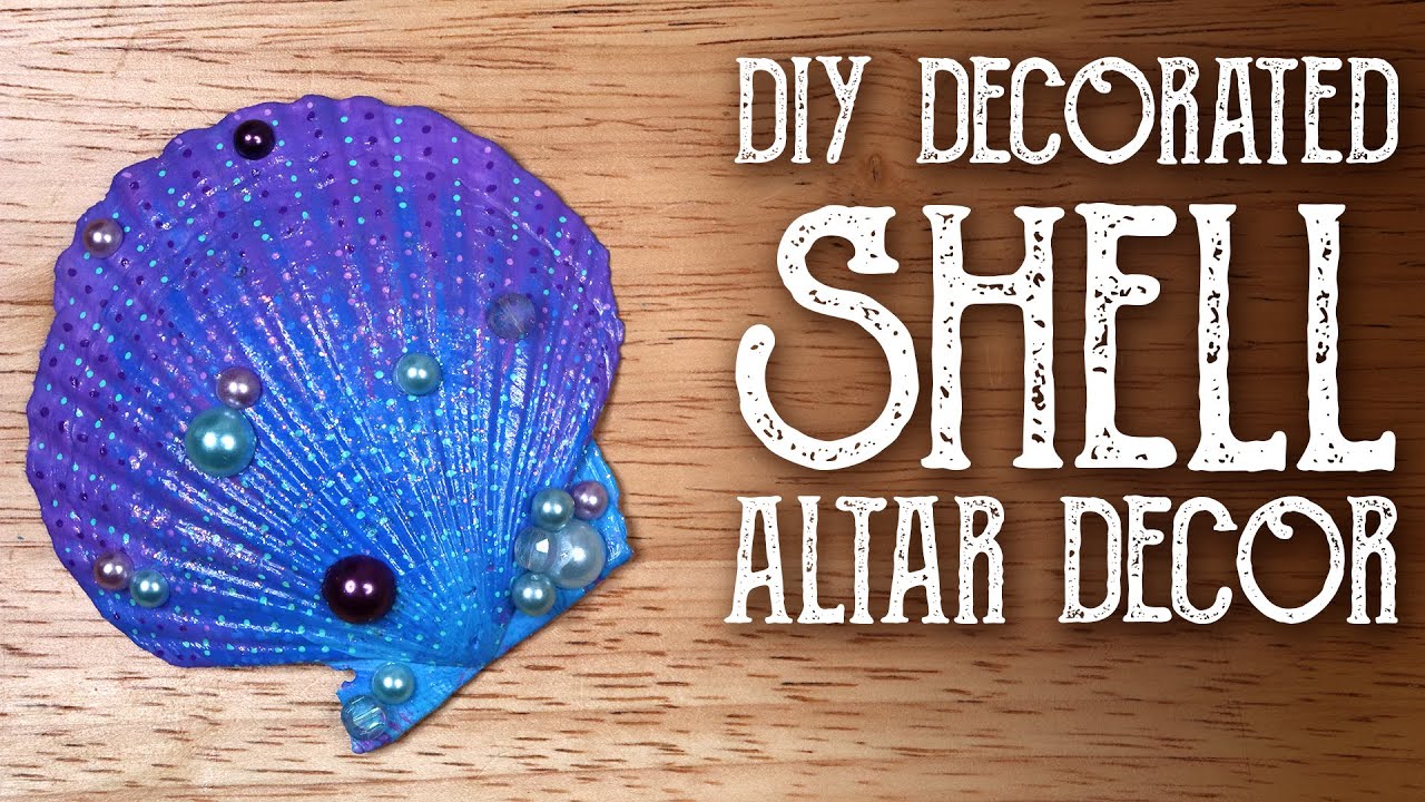 DIY Scallop Shell Offering Dishes for an Ocean-Themed Sea Witch Altar - Magical Crafting Witchcraft