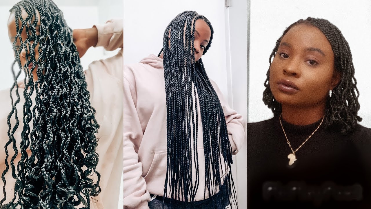HOW TO CURL YOUR BRAIDS - HOT WATER METHOD | QUICK AND EASY! | BRAIDED BOB | Miss Ola
