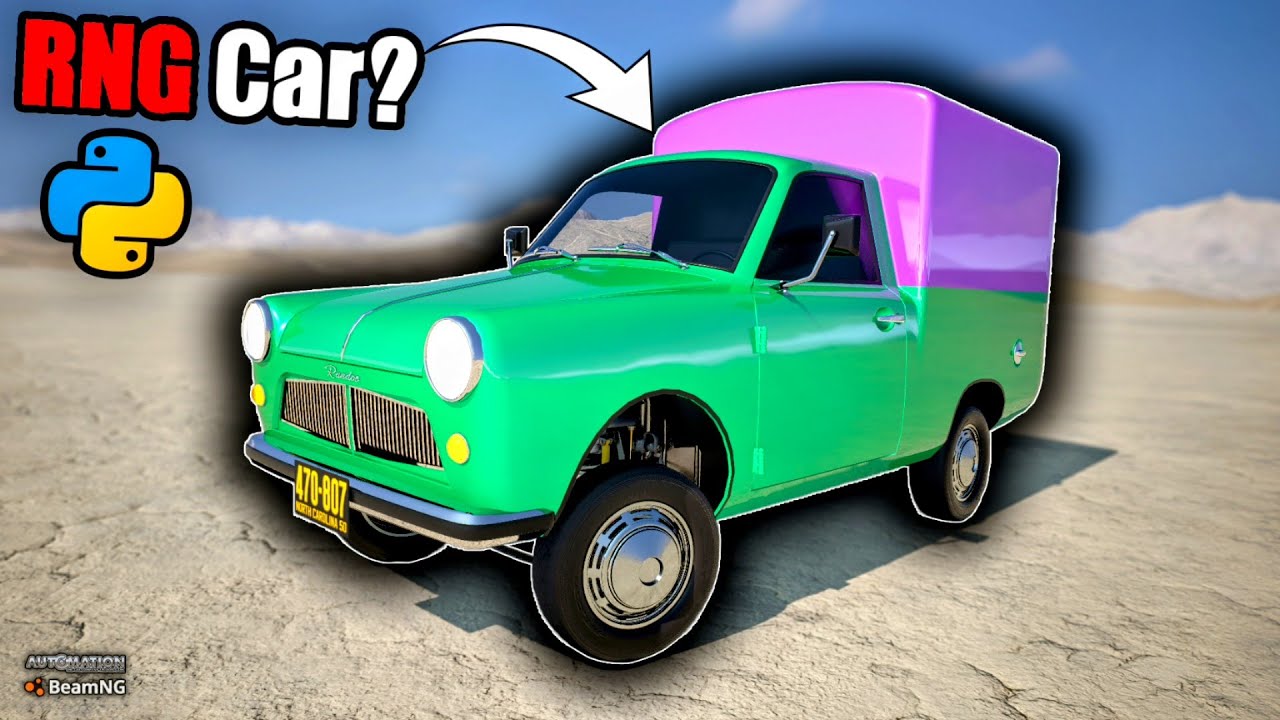 I've Randomly Generated a Car Using Python! | Automation Game & BeamNG.drive