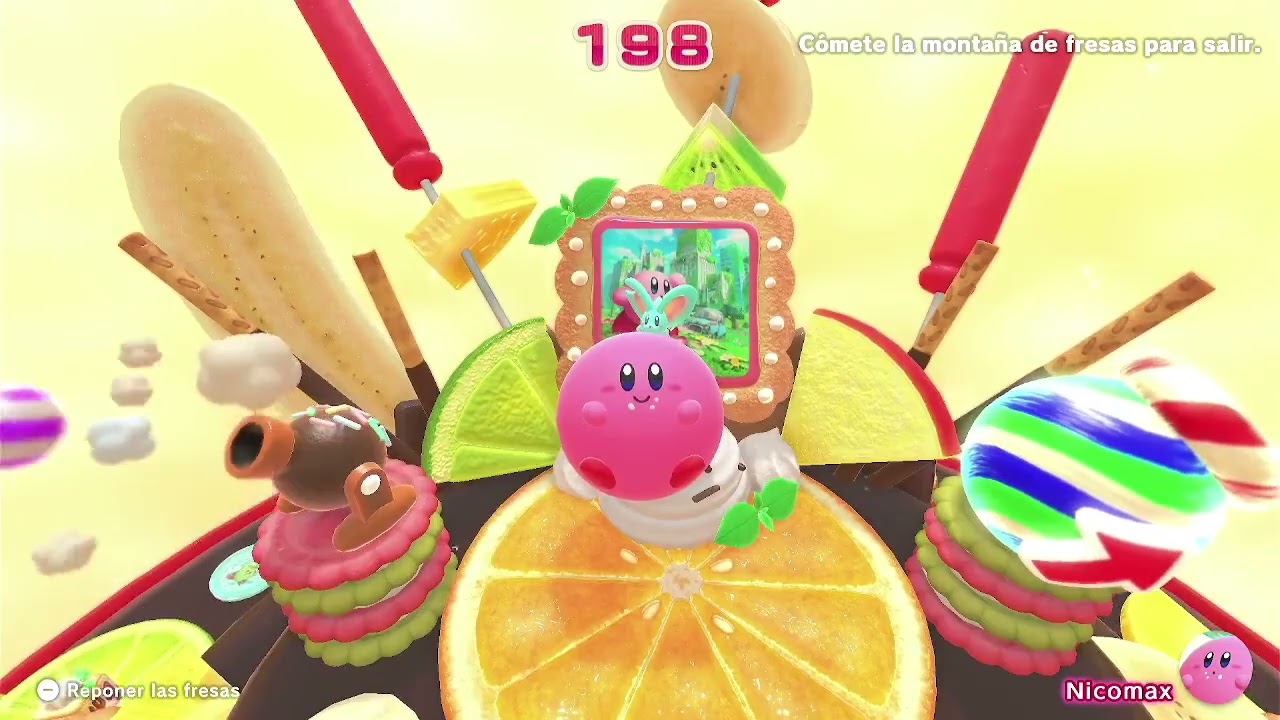 Kirby's Dream Buffet   - Jugando en Modo Rodar y Rodar