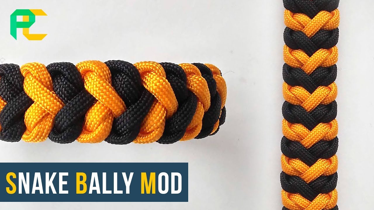 How to make Snake Belly Modified | Paracord Bracelet tutorial