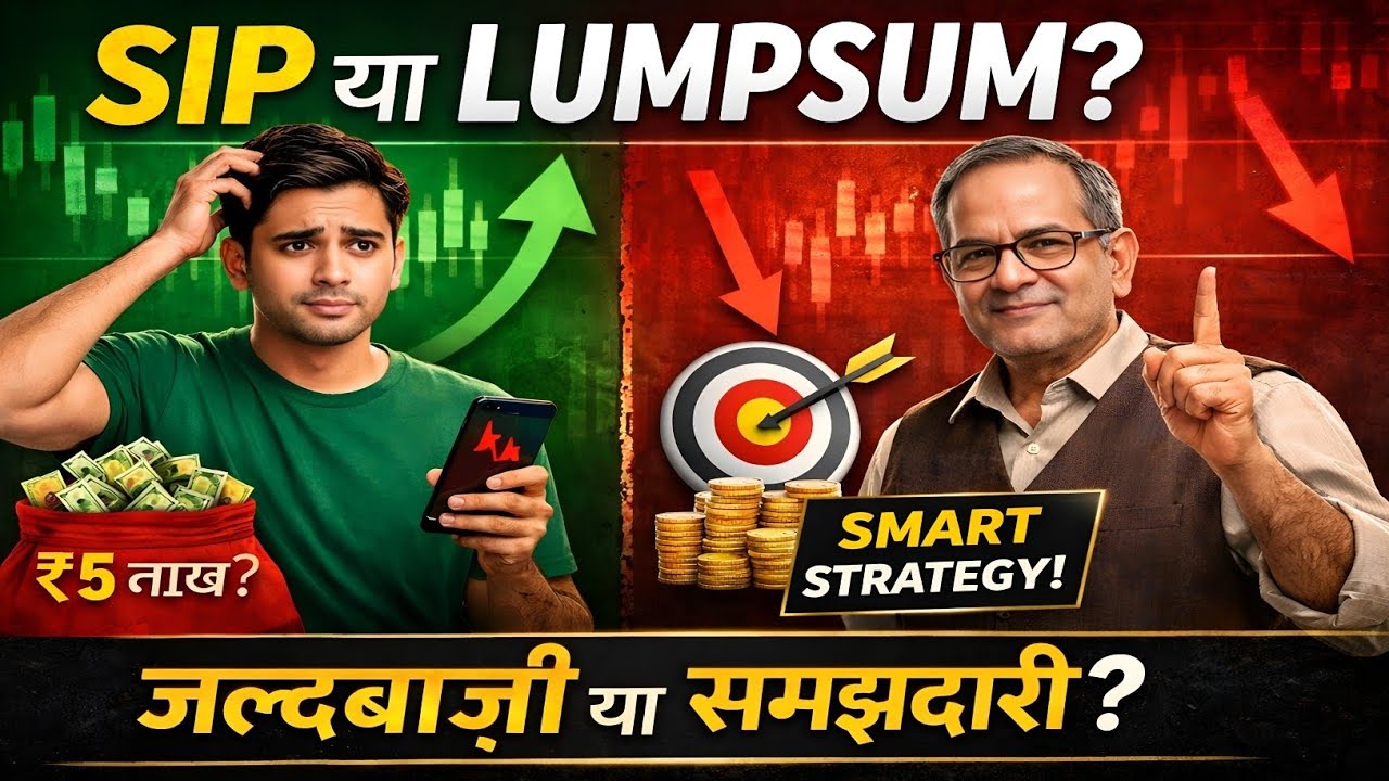 SIP vs Lumpsum: 5 लाख निवेश करें या बचाएं? | Smart Hybrid Strategy Story | शेयर बाजार की सच्चाई