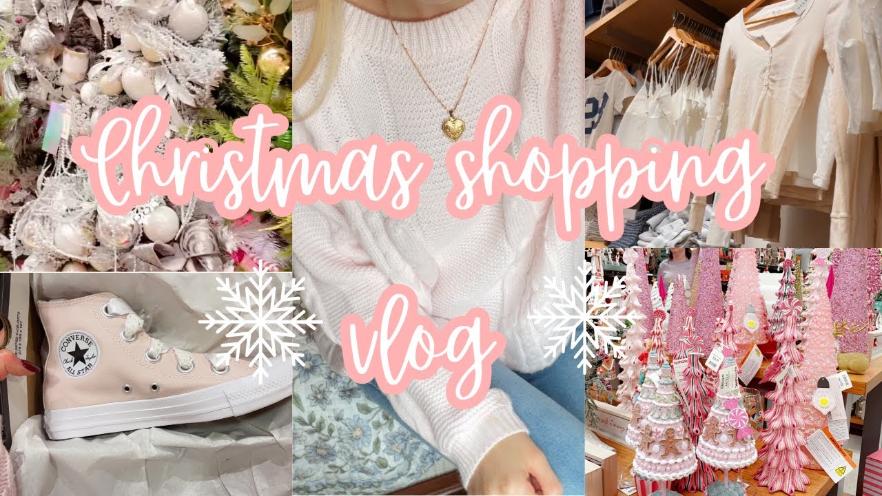 Come Christmas shopping me with me ⛸️❄️🩰gift ideas, dress shopping, cute baby clothes 🩷