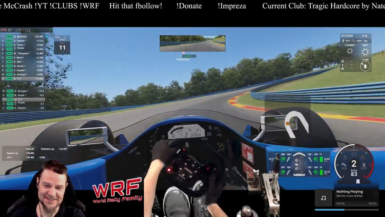 Formula racing with @buzzbuzzinton Open Lobby, Join thru session: PSR Practice !WRF !YT !IMPREZA !DO