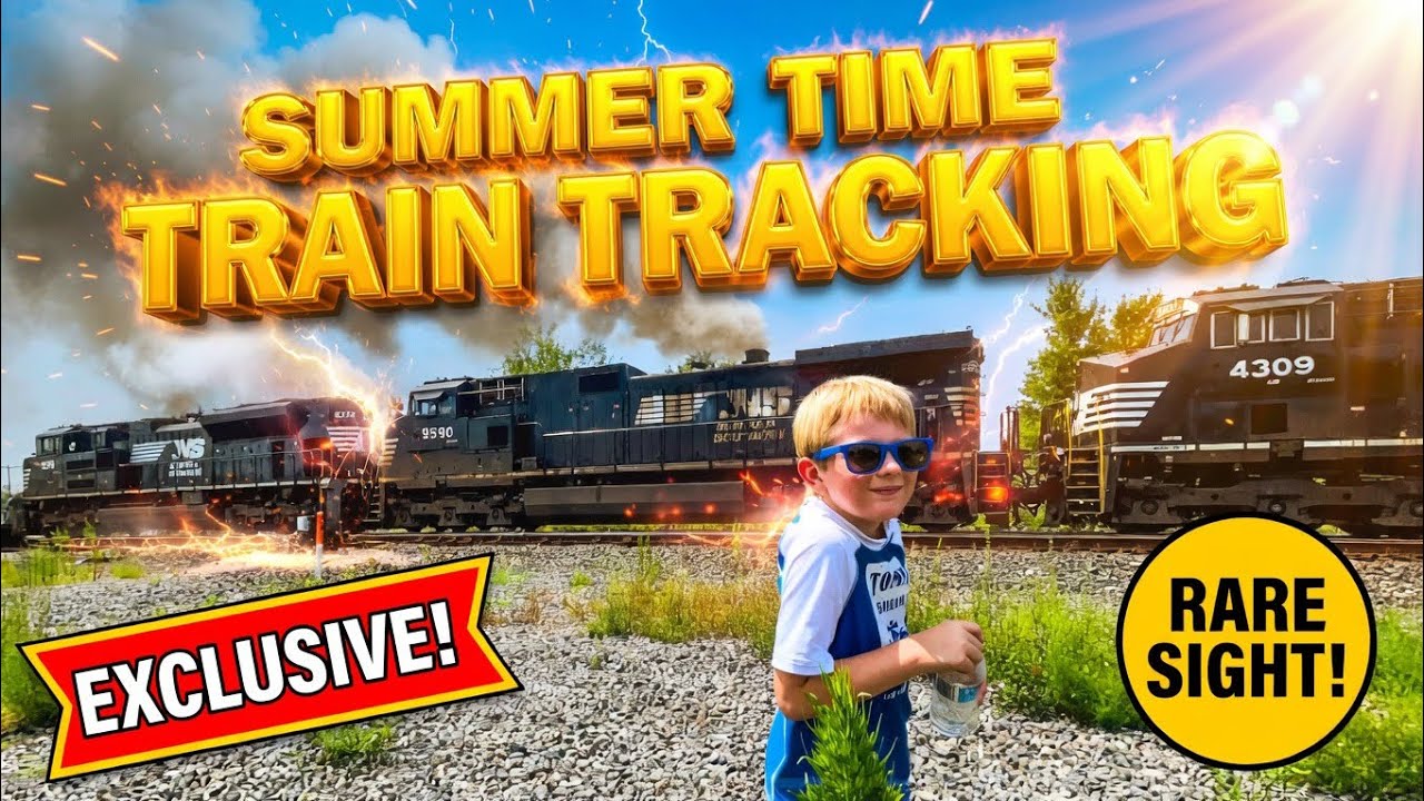 CATCHING TRAINS IN THE SUMMER HEAT 🔥