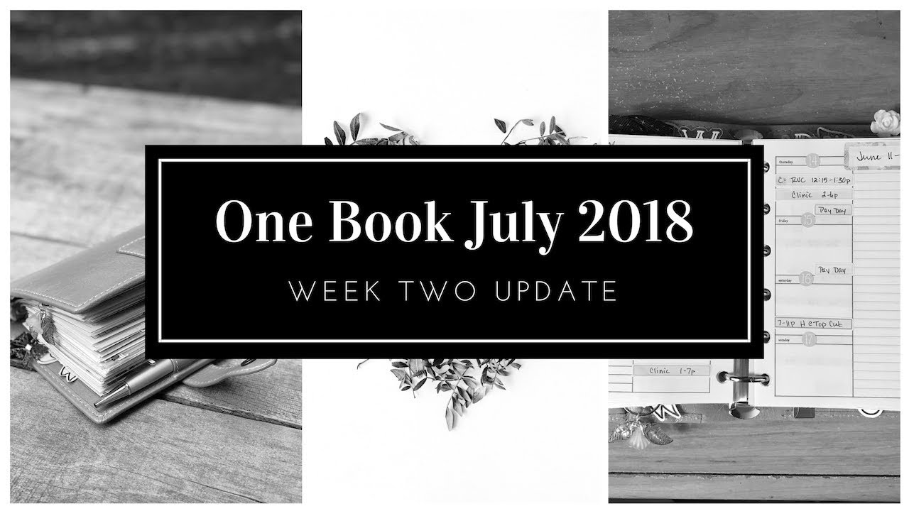 One Book July 2018 Week Two Paper Planner Update