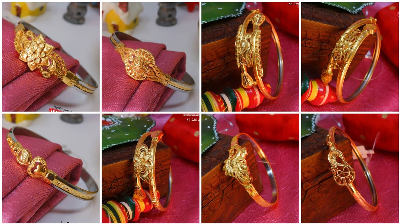 Gold noya badhano design collection/Bengali noya bangles designs 