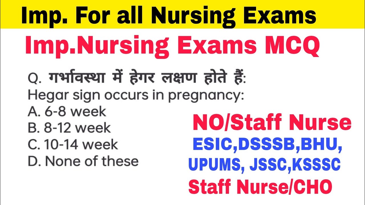 MPCHO most important MCQ Questions and Answers by GS India Nursing Classes, MPCHO MCQ