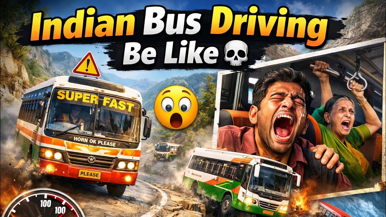 Indian Bus Simulator 🚍 | Full Speed No Brake 😱 / Passenger Be Like: Bhai Dheere! 😂 | Indian Bus Game