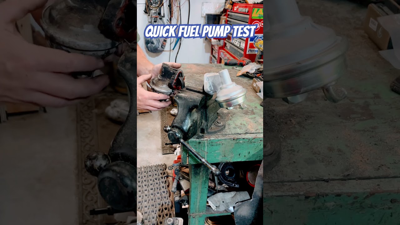 Testing a mechanical fuel pump