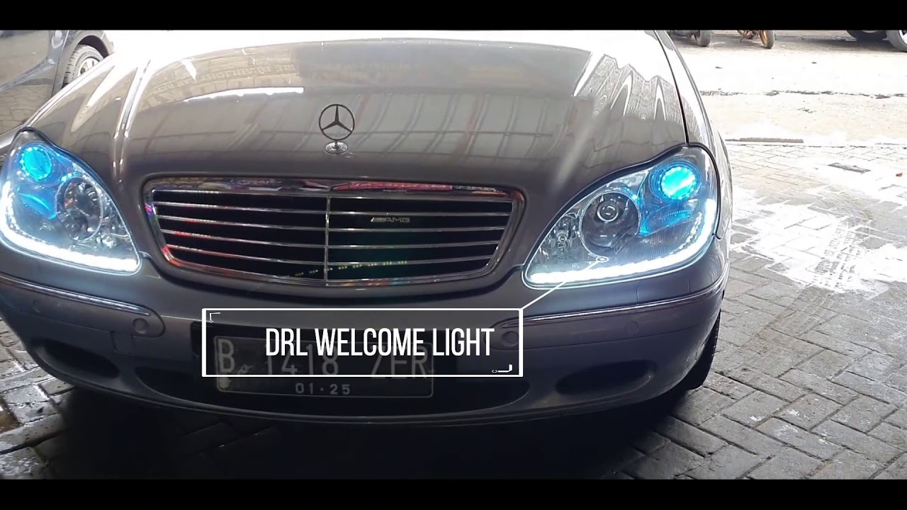 MERCY W220 UPGRADE INTERIOR (AMBIENT LIGHTS) DAN HEAD LAMP