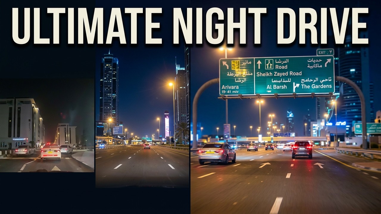 Dubai 2025 Drive Tour | Drive from Al Barsha to The Gardens | Dubai Roads & City Drive