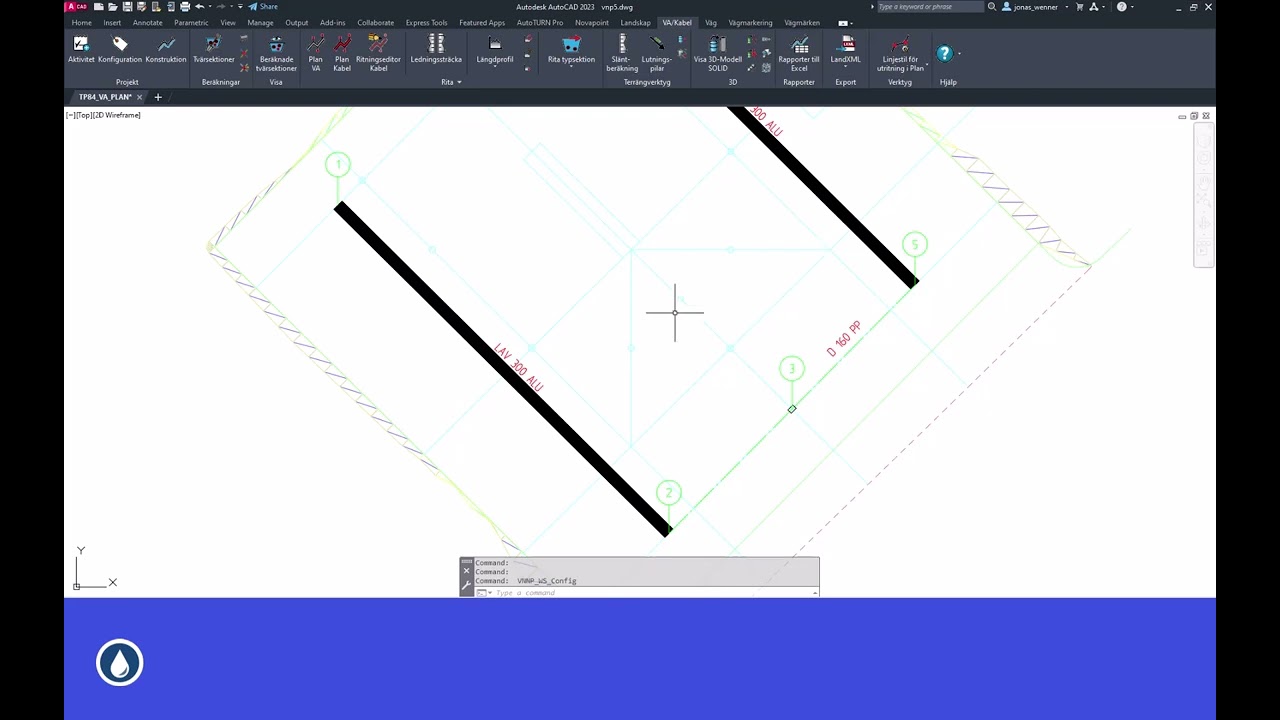Novapoint Water & Sewer | Create drainage channels