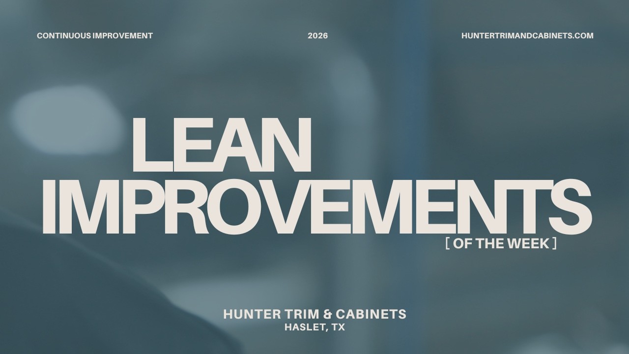 Lean improvements 2/6/26