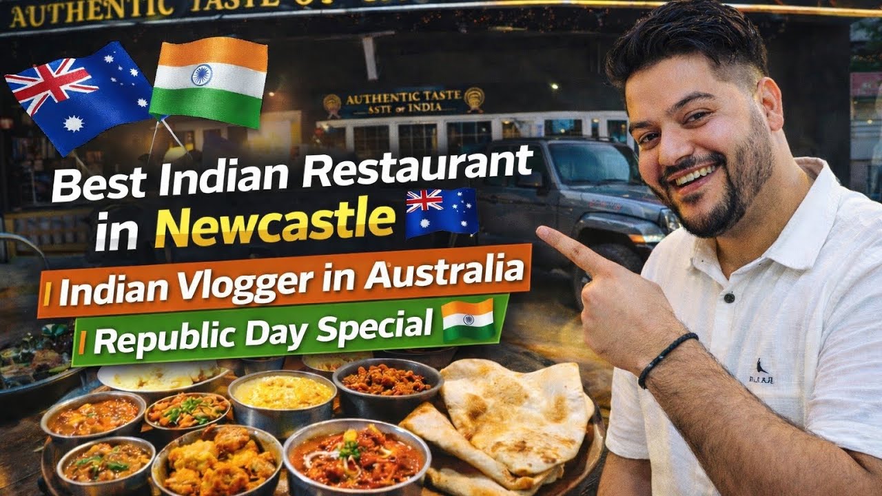Indian Restaurant in Newcastle Australia 🇦🇺| Indian Vlogger in Australia | Republic Day Special 🇮🇳