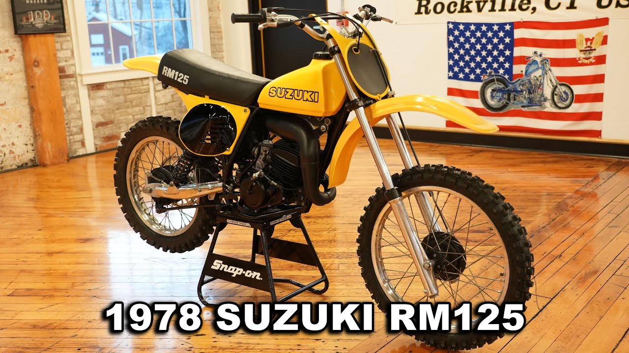 1978 SUZUKI RM125; CREME PUFF!!