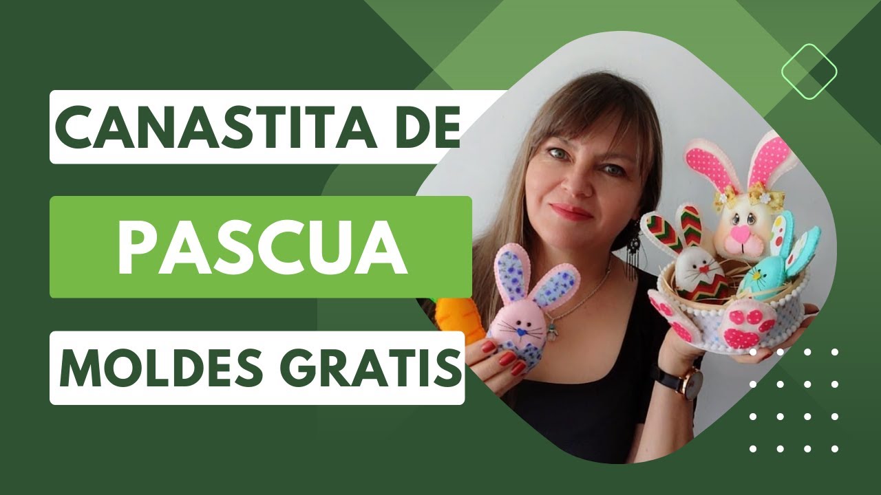Canastita de pascua - Moldes Gratis