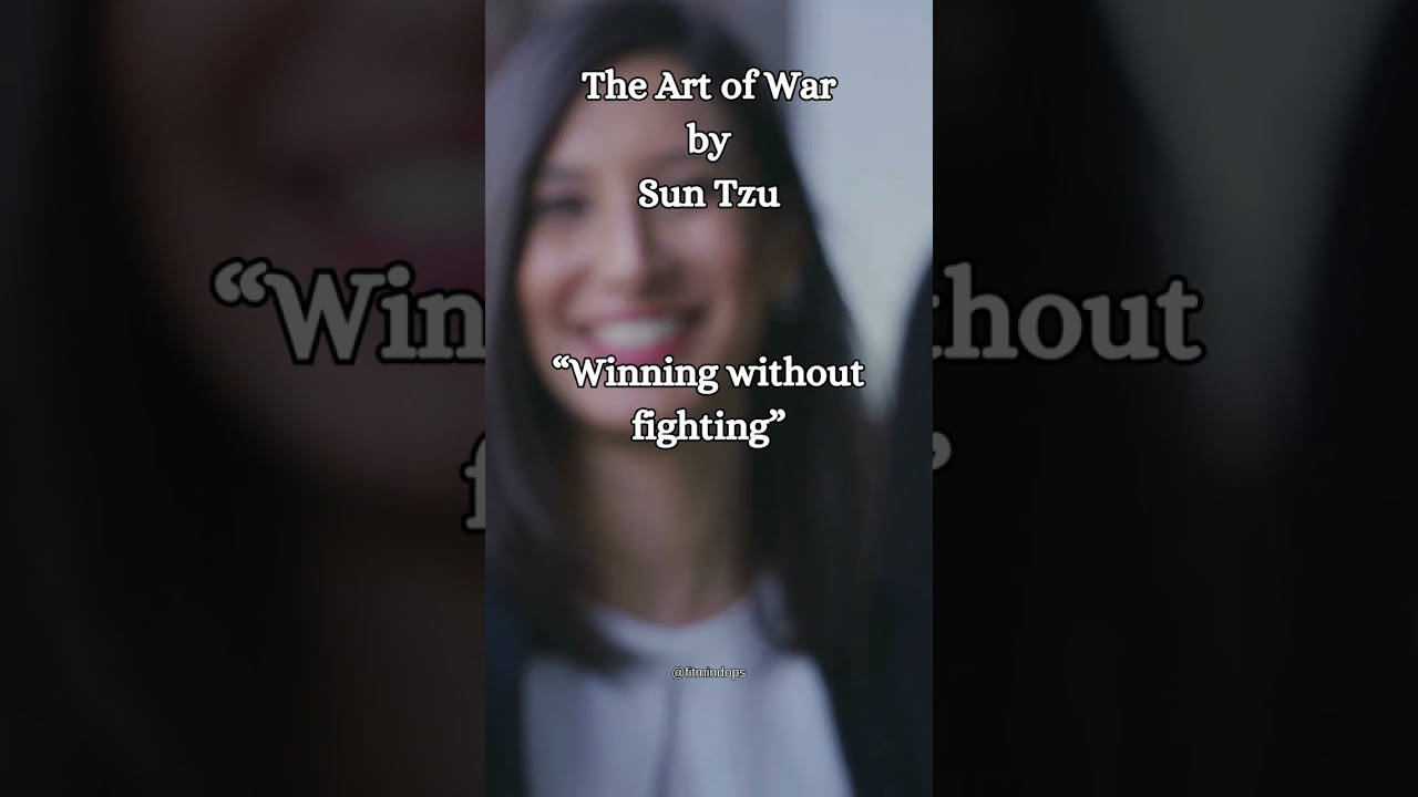 Winning without fighting #artofwar #suntzu