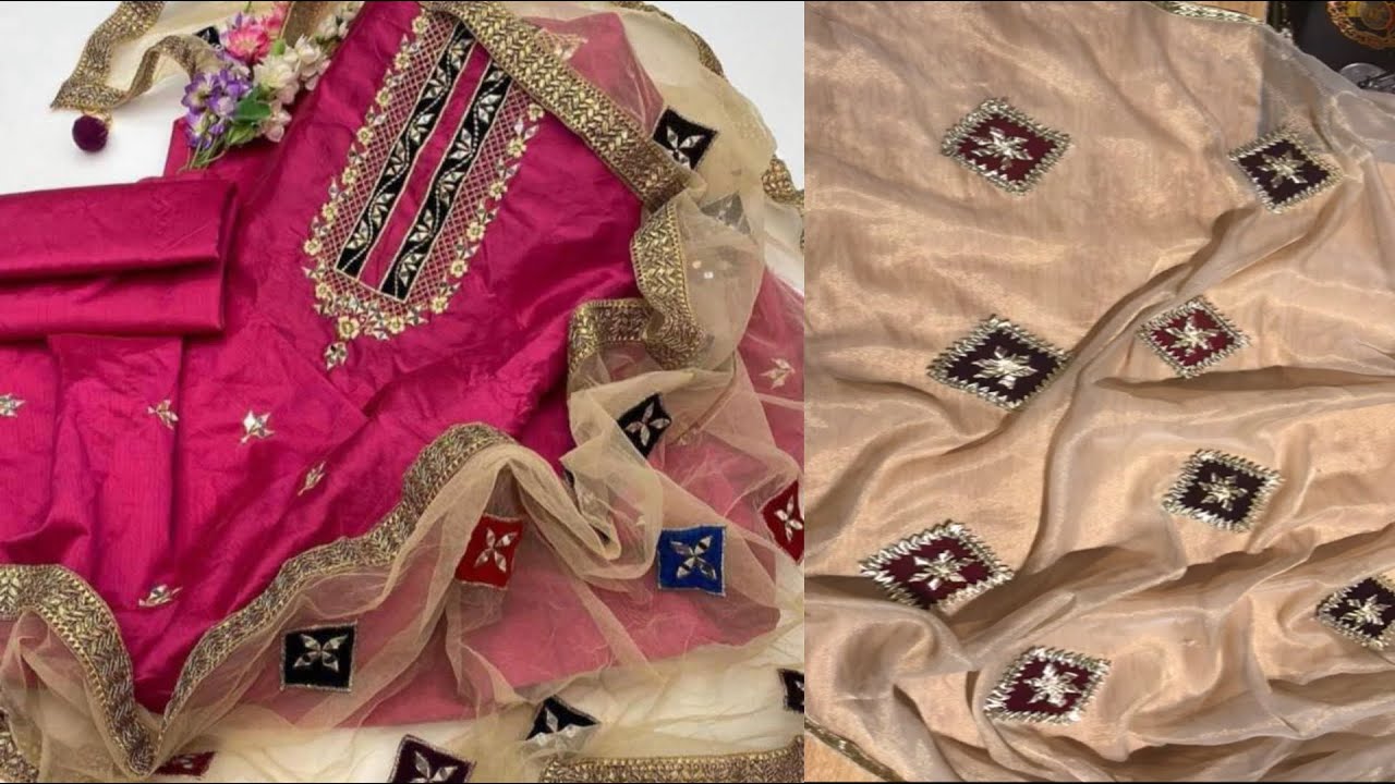 Boutique Style Designer Dupatta Making At Home||Design Your Own Dupatta