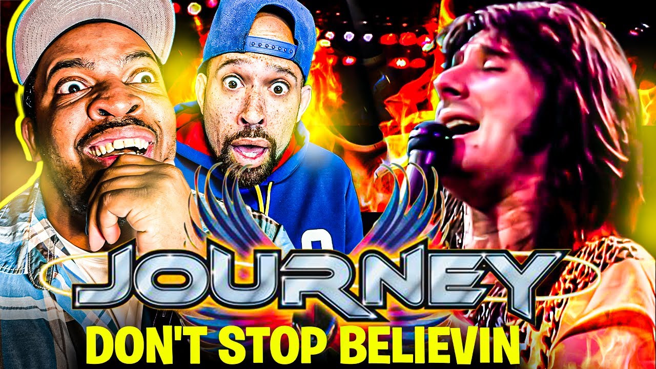 He didn't KNOW what JOURNEY sounded like LIVE! Don't Stop Believin' REACTION....