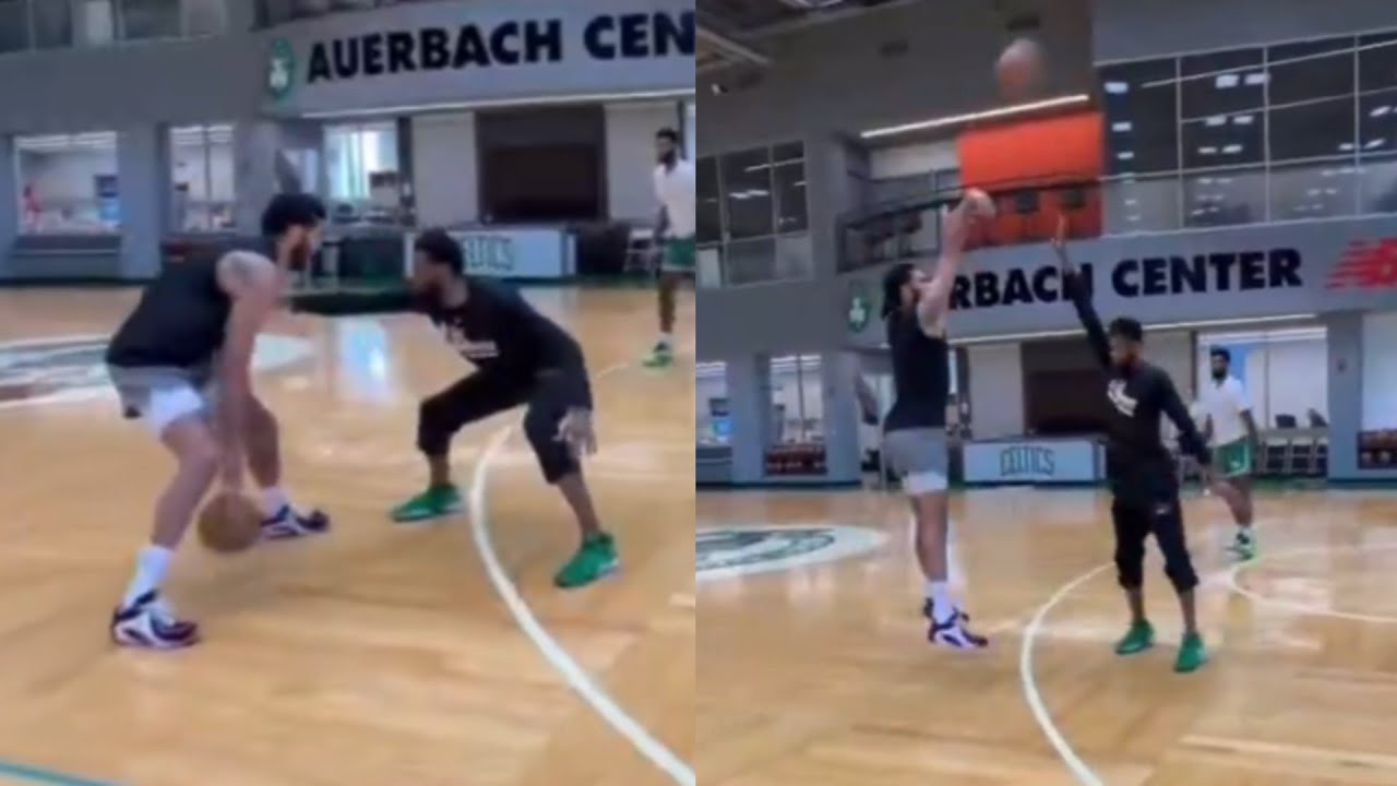 Jayson Tatum playing 1-on-1 at Celtics facility 7 months after Achilles tear