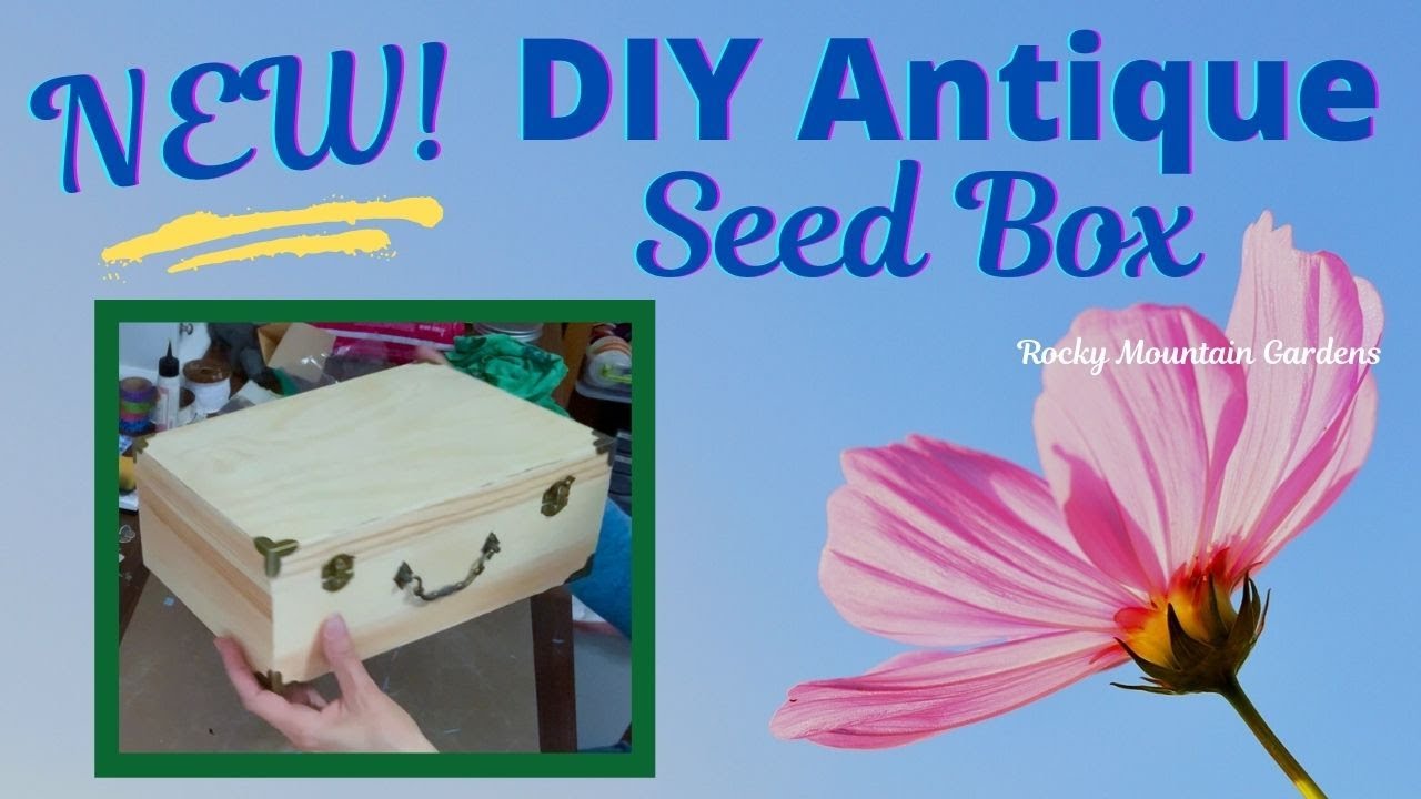 NEW DIY Garden Project ~ Creating an Antique Wooden Seed Box 🌱🪴