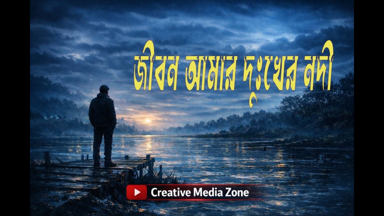 জীবন আমার দুঃখের নদী | হৃদয়ছোঁয়া বাংলা দুঃখের গান | Creative Media Zone