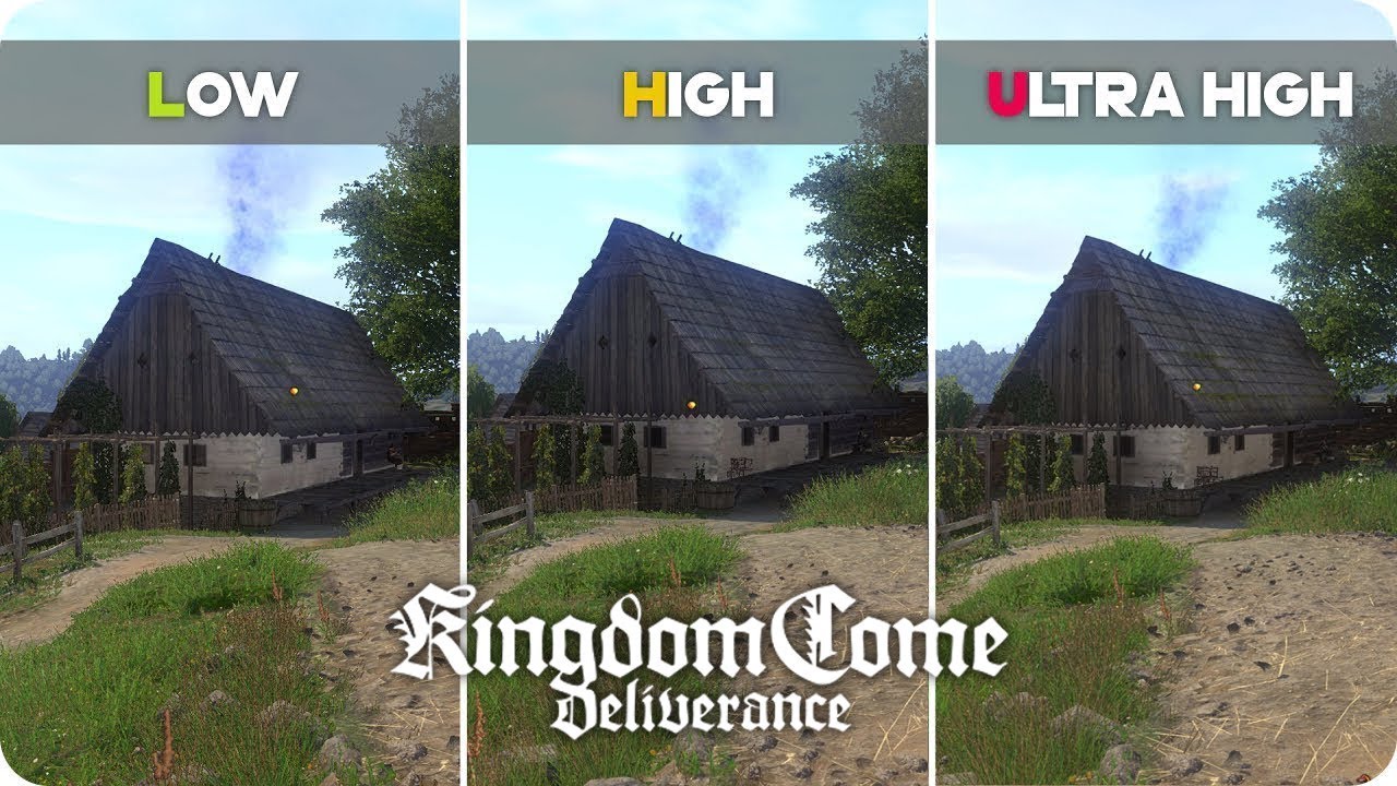 PC Graphics Comparison - KINGDOM COME Deliverance - Low vs Ultra Settings