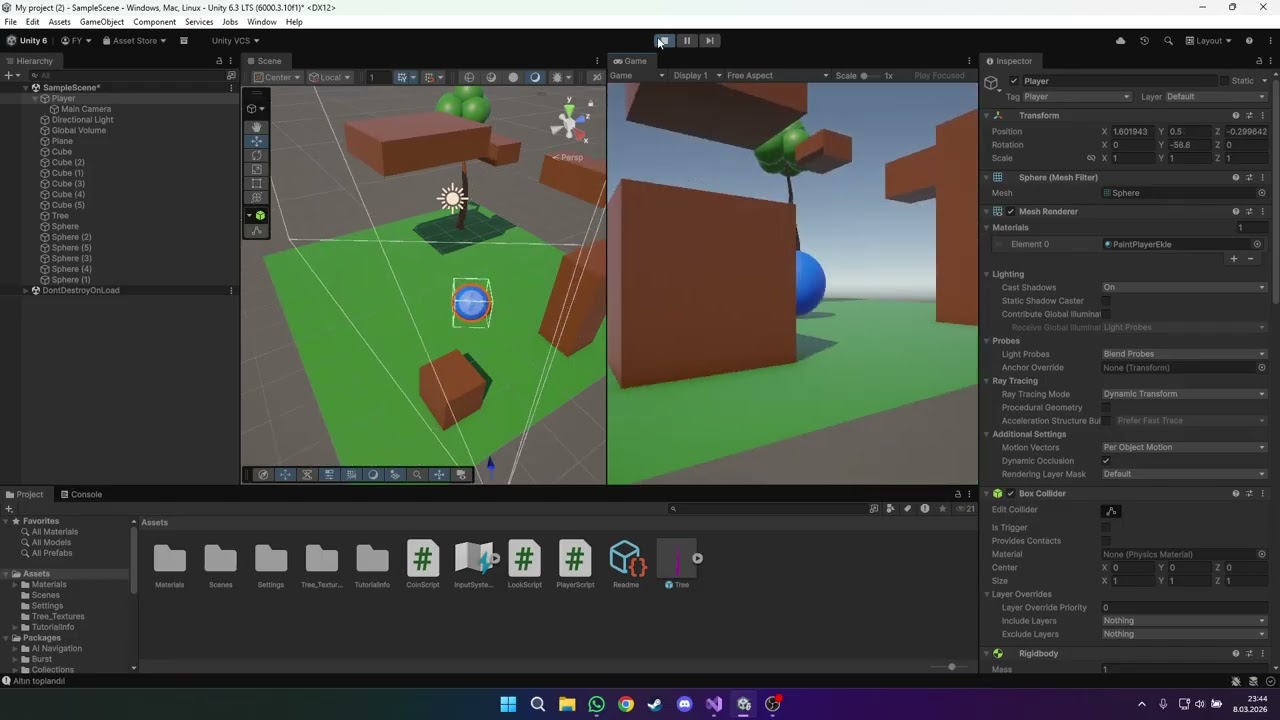 Oyun Programlama dersi 1. ödev videosu