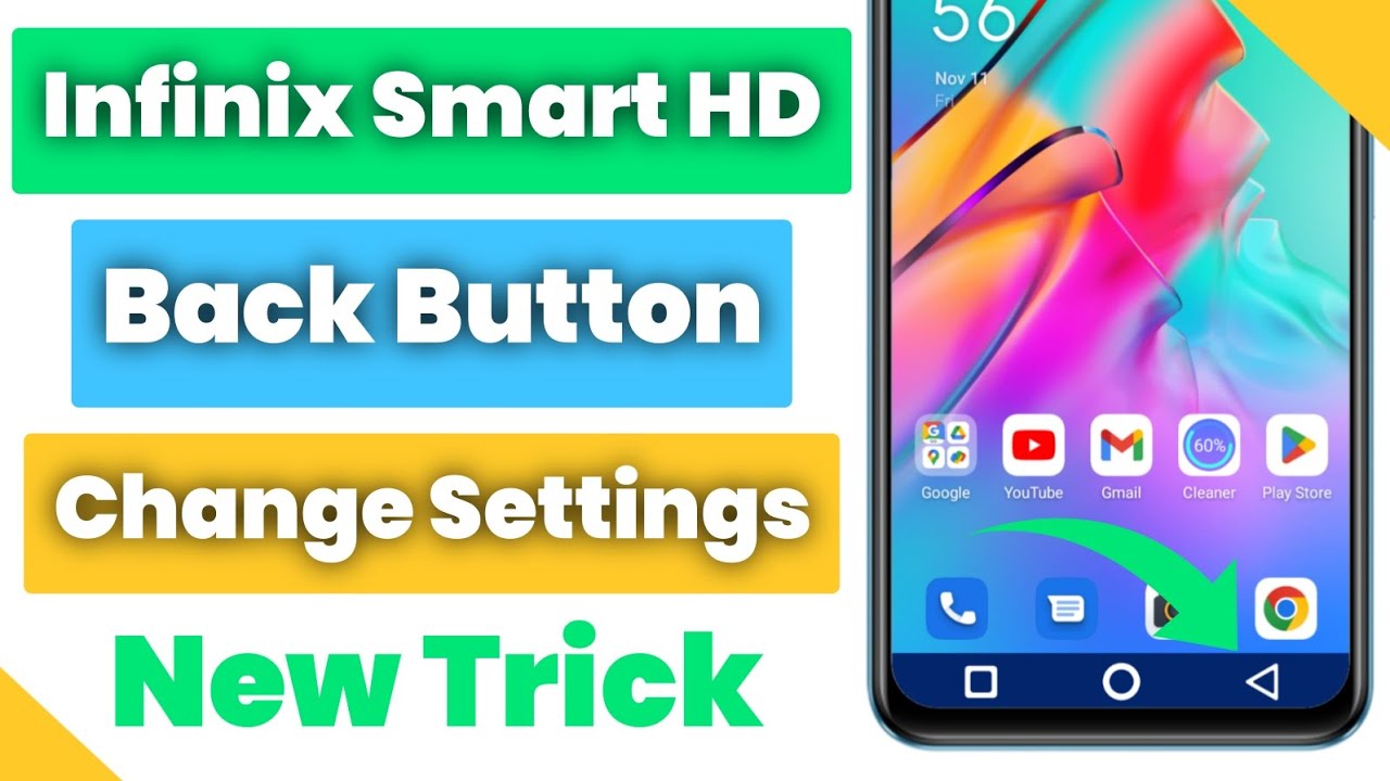 infinix smart hd back button settings || infinix smart hd navigation bar change