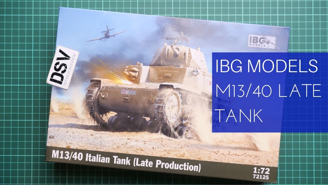 IBG Models 1/72 M13/40 Italian Tank Late Production (72125) Review