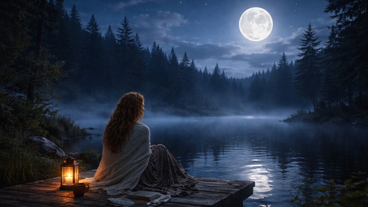 Elder Grove | Celtic Moonlight Ambience | Quiet Lake & Soft Night Calm