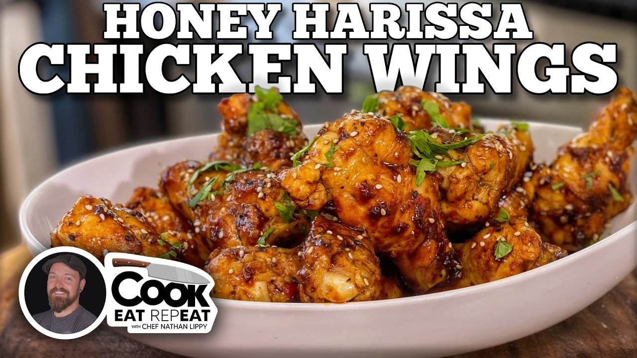 Elevated Honey Harissa Chicken Wings | Blackstone Griddle