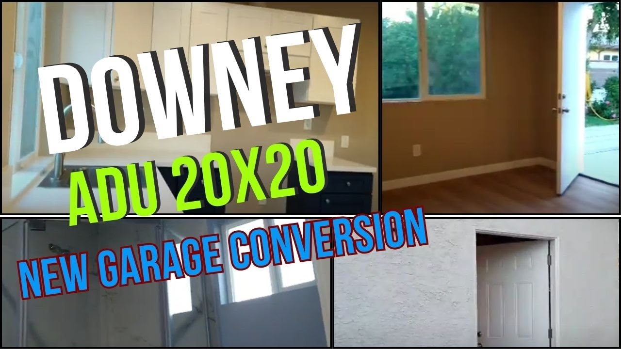 ADU 20X20 Downey New Garage Conversion Modern living Space