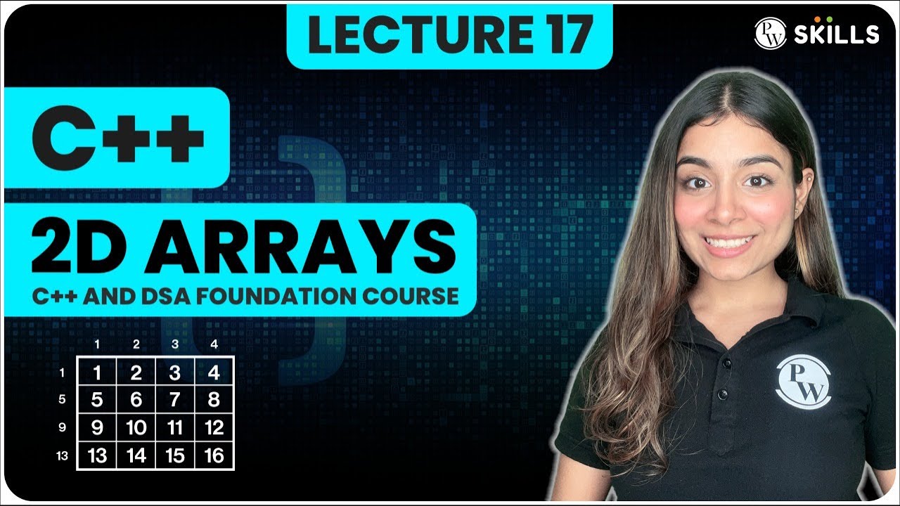 2D Arrays - 1 | What, Why, and How? | Lecture 17 | C++ and DSA Foundation Course
