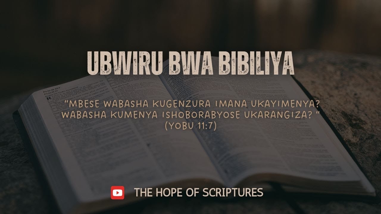 UBWIRU BWA BIBILIYA