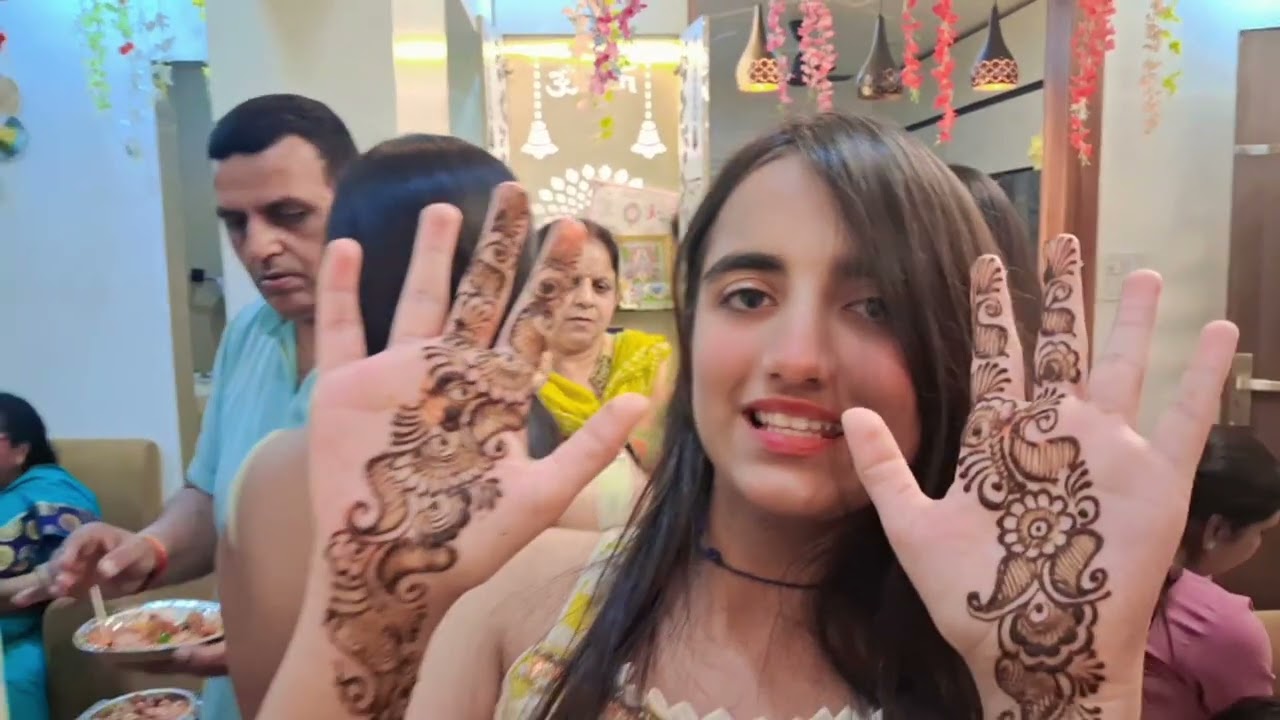 Yoshita di's mehendi vlog.😍@Vaishnavikatariavlogs-17 