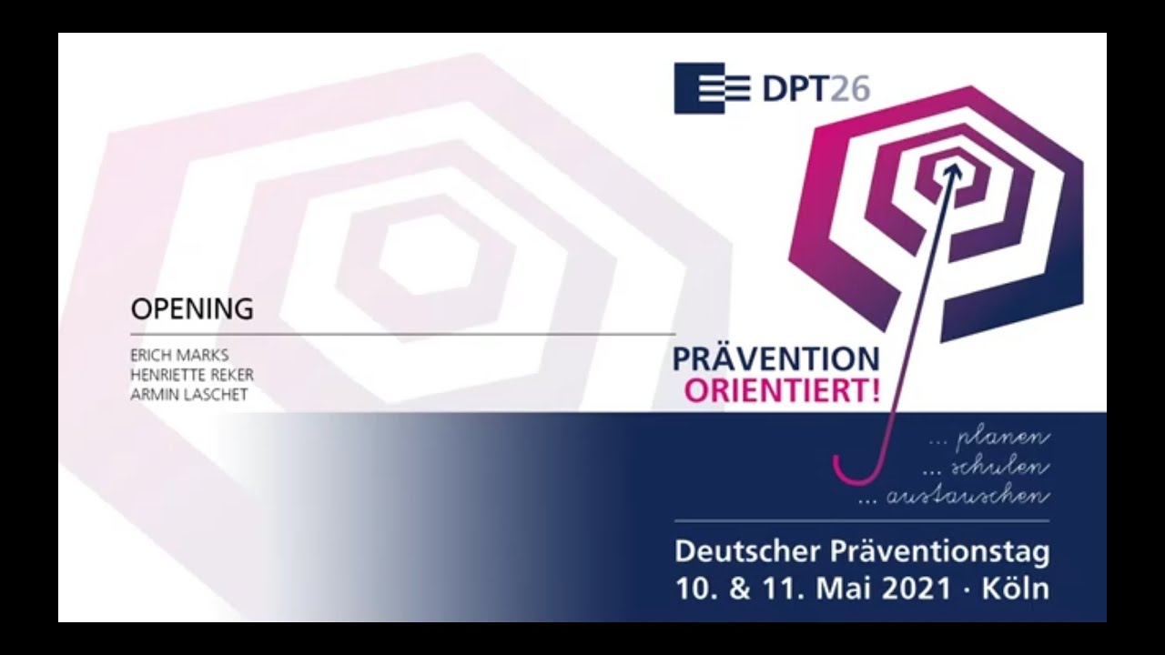 Opening with Greeting of the 26 German Prevention Congress