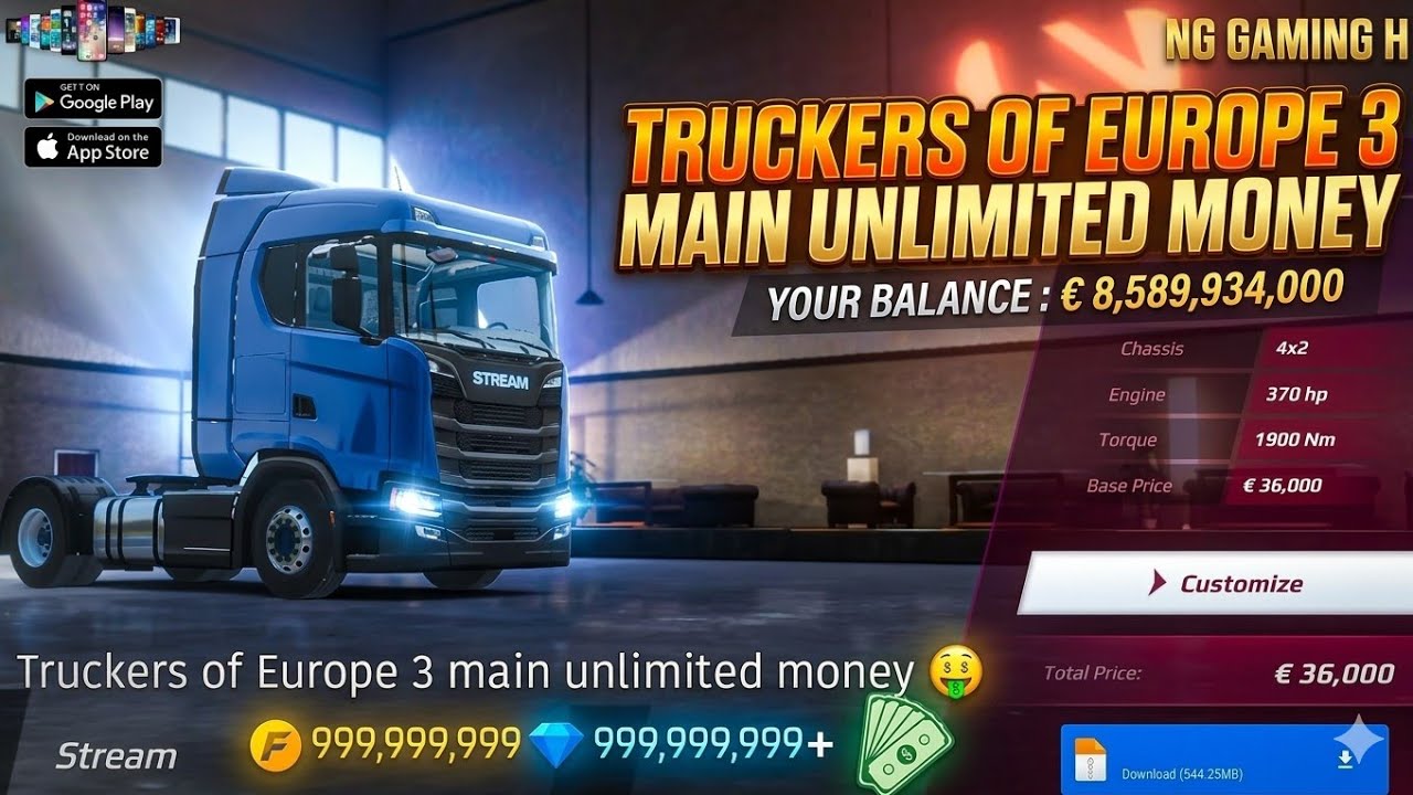 truckers of europe unlimited money🤑 #truckersofeurope3 