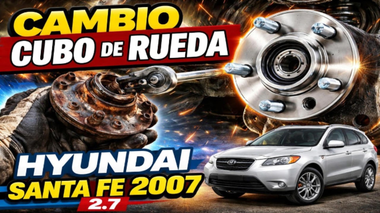 Como Cambiar Cubo de Rueda Trasero Hyundai Santa Fe 2007 2.7