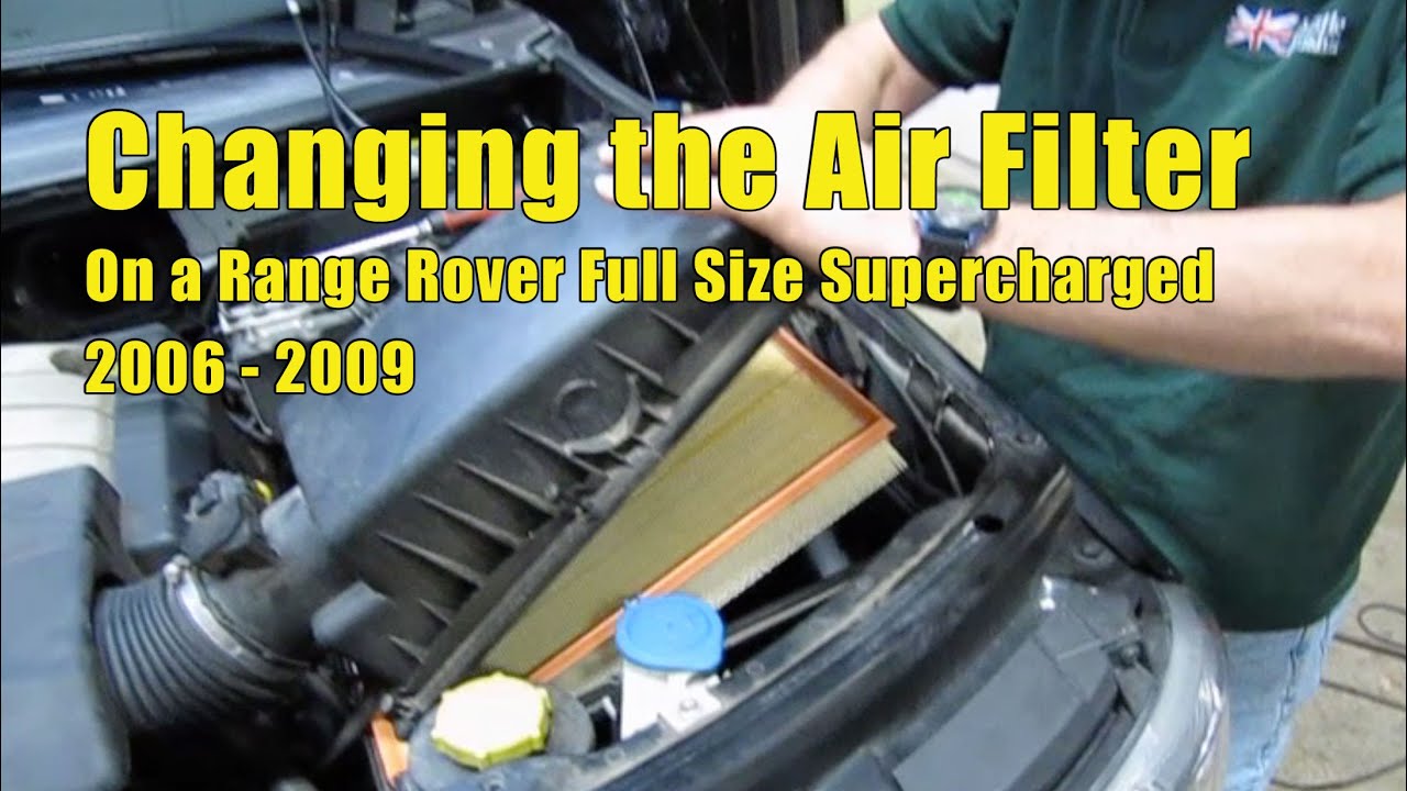 Air Filter Installation On A Range Rover Full Size Supercharged