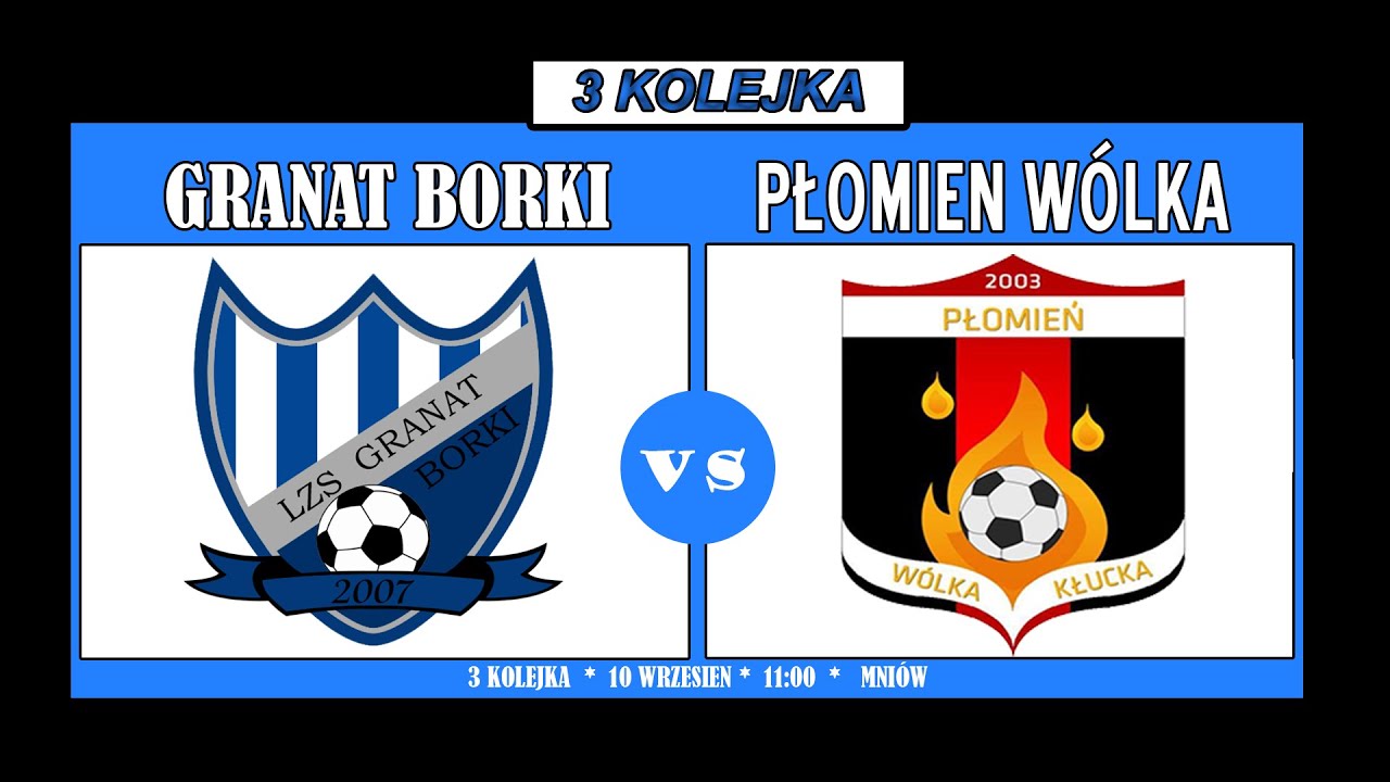 3 kolejka Granat Borki - Płomień Wólka Kłucka
