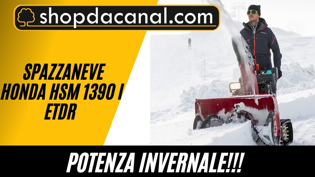 Scopri la Spazzaneve Honda HSM 1390 i ETDR: Potenza e Versatilità per l'Inverno!